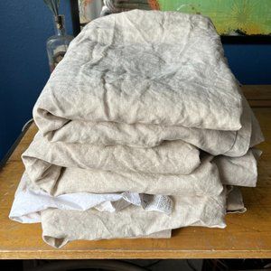 Pottery Barn Belgian Flax Curtains (Dark Flax)